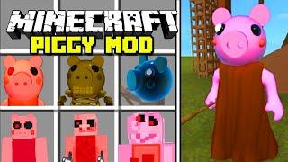 Minecraft PIGGY MOD  NEW PIGGY HORROR GAME AND SCARY MONSTERS Minecraft Mods