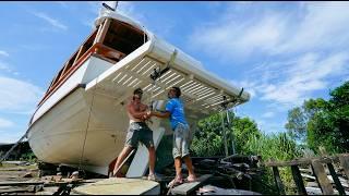 Installing all STANDING RIGGING and ILLUMINATING where the sun doesnt shine — Sailing Yabá 196