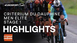  Critérium du Dauphiné 2024 Stage 1 Race Highlights  Eurosport Cycling