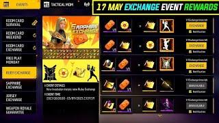 STONE EXCHANGE EVENT IN MAY 17  INCUBATOR EXCHANGE EVENT  FREE FIRE NEW EVENT  FF NEW EVENT TODAY