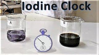 Iodine Clock experiment explained  Grade 12 school science lab