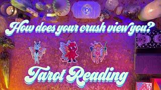 How does YOUR Crush view you?  Their thoughts and feelings Tarot Pick a Card Love Reading