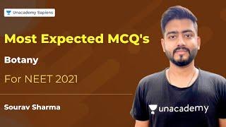 Most Expected MCQs of Botany for NEET 2021  NEET Preparation  Sourav Sharma Unacademy Sapiens