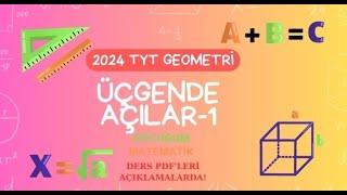 TYT GEOMETRİ ÜÇGENDE AÇILAR-1