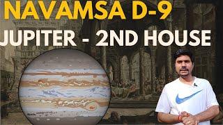 Jupiter in 2nd House in D-9 Navamsa Chart - Vedic Astrology