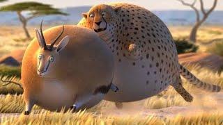 Смешные жирные животные-анимационный короткометражный фильм  анимационные мультфильмы