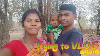 Trying to VLOG again  santali funny vlog video