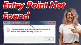 SOLVED How to Fix Entry Point Not Found Error 100% Working