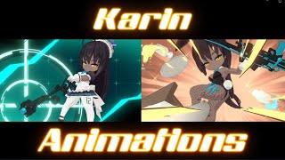 Karin & Karin Bunny Animations - Blue Archive