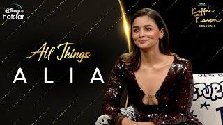 All Things Alia  Hotstar Specials Koffee With Karan S8  Alia Bhatt  DisneyPlus Hotstar