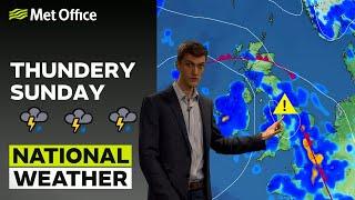 180623 – Thundery Sunday for some – Afternoon Weather Forecast UK – Met Office Weather