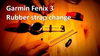 Garmin Fenix 3 rubber strap setup