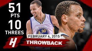 The Game Stephen Curry Became The Greatest Shooter EVER vs Mavericks 2015.02.04 - 51 Pts 10 Threes