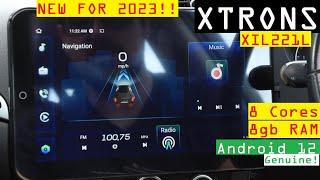 FLAGSHIP Xtrons TIX221L Car Android Head Unit - Massive Tiltable QLED Display -8 Core CPU -8gb RAM