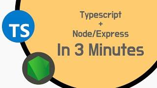 NodeExpress with Typescript in 3 minutes  How to setup nodejs with typescript tutorial