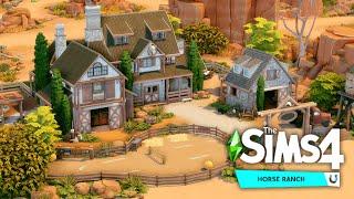 Family Horse Ranch  no CC The Sims 4 Speed Build #EApartner #Sims4HorseRanch