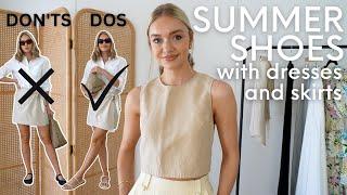 HOW TO PAIR SUMMER SHOES WITH SKIRTS AND DRESSES DOS AND DONTS