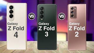 Samsung Galaxy Z Fold 4 Vs Samsung Galaxy Z Fold 3 Vs Samsung Galaxy Z Fold 2  Official Comparison