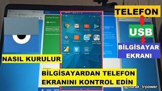 Cep Telefon Ekranini Usb Kablo İle Pc Ye Yansitma Rotsuz  Vysor Kurulumu