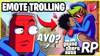 EMOTE TROLLING ANGRY GANGSTERS IN THE HOOD GTA 5 RP