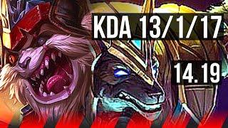 KLED vs NASUS TOP  13117 8 solo kills Legendary  EUW Master  14.19