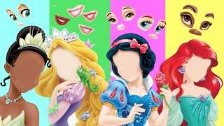 WRONG FACE GAME WITH ARIEL RAPUNZEL TIANA PRINCESS