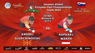 Day 2 Youth The 10-ball discipline Dynamic Billard European Pool Championships Youth 2024.