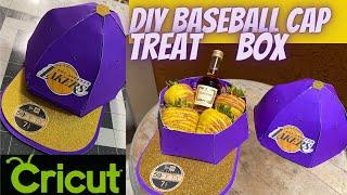 DIY Baseball Cap Treat Box Tutorial  Cricut Hat Gift Box  Father’s Day Gifts for Him