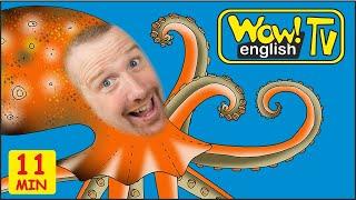 Sea and Farm Animals for Kids  English Stories from Steve and Maggie  Wow English TV