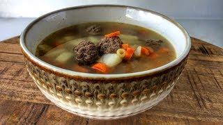 Homemade Soup with Meatballs  Delicious Broth  Recipe  We Know what to cook 