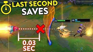 NOT ALL HEROES WEAR CAPES... AMAZING LAST SECOND SAVES League of Legends