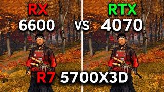 RX 6600 vs RTX 4070  R7 5700X3D  Test In 12 Games  Is the Upgrade Worth it in 2024?