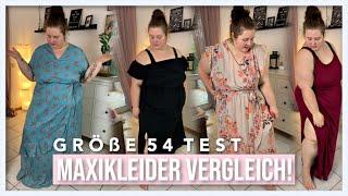 MAXIKLEIDER GRÖßE 54 VERGLEICH  Ich teste Kleider für Plussize Frauen  Vanessa Nicole