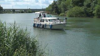 Mit dem Hausboot auf der Saône