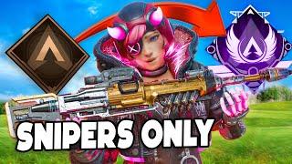 Solo Bronze to Masters  Snipers Only Challenge Apex Legends