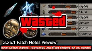 NEW SHIPPING META Changes to 3.25.1 Shipments and DUST  Easy Farming Strat in POE 3.25