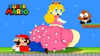 Princess Peach BUTT Super Sized vs the Mushroom Kingdom  Game Animation