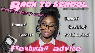 FRESHMAN ADVICE BACK TO SCHOOL 2023 what they *DONT* tell you