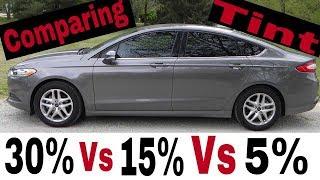 Comparing Window Tint 30% vs 15% vs 5%