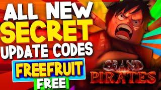 ALL NEW *FREE FRUIT* GOMU UPDATE CODES in GRAND PIRATES CODES Roblox Grand Pirates Codes