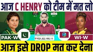 PK W vs WI W Dream11 Team Prediction PAK W vs WI W Dream11 Prediction PK W vs WI W 4th T20 Dream11