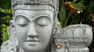 98 Stone Devi Tara Garden Statue www.lotusscculpture.com