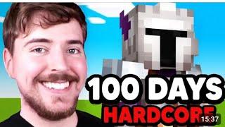100 Gün Minecraft Hardcoreda Hayatta Kaldım Mrbeast türkçe dublaj @MrBeastGaming