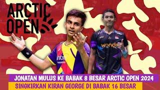 Mulus Tanpa Hambatan Jonatan Christie Kalahkan Kiran George di R16 Arctic Open 2024