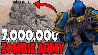 Space Marine Mountain Fortress Surrounded by 7 MILLION ZOMBIES - UEBS 2 Warhammer 40k Mod