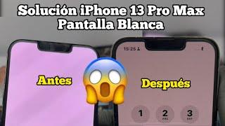 Como Reparar Pantalla Blanca iPhone 13 Pro Max