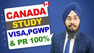 CANADA STUDY VISA PGWP& PR 100%  STUDY VISA UPDATES 2024  USA CANADA UK