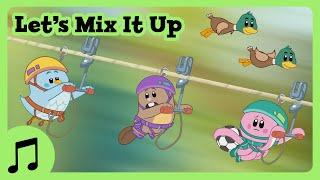 Lets Mix It Up Sing-Along Song  Luna Chip & Inkie Music Video for Kids