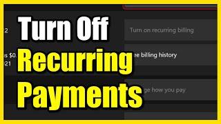 How to Turn Off Recurring Payments on Xbox Series X Fast Tutorial