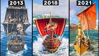 Evolution of SHIP in Assassins Creed Games 2007-2021